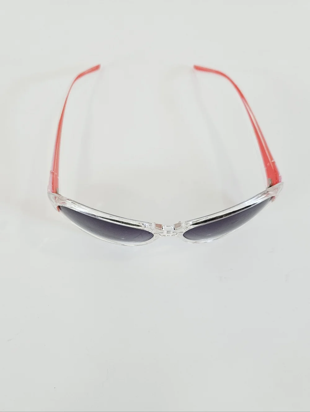 Vintage Dolce & Gabbana Wayfarer Red Large Gradient Frame Smoke Lens Sunglasses